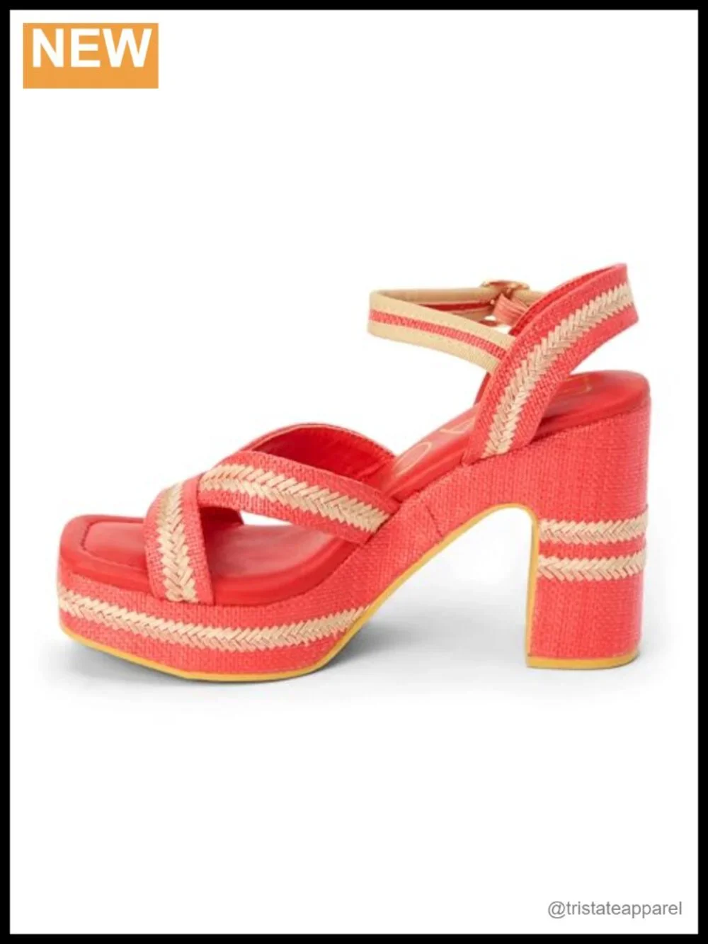 Raffia Platform Espadrille Wedge Sandal Ankle Strap Vegan